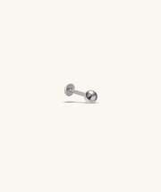 Titanium Simple Flatback Stud - Titanium - Helix, Forward Helix, Upper Lobe - Oumo Jewelry