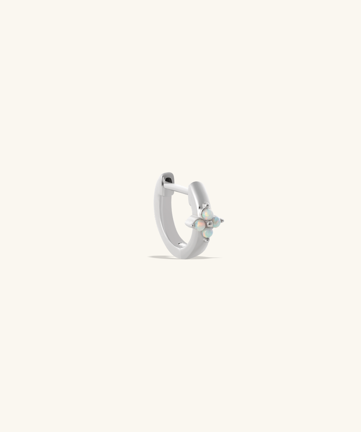 Opal Petal Hoop - Brass - Helix, Upper Lobe - Oumo Jewelry