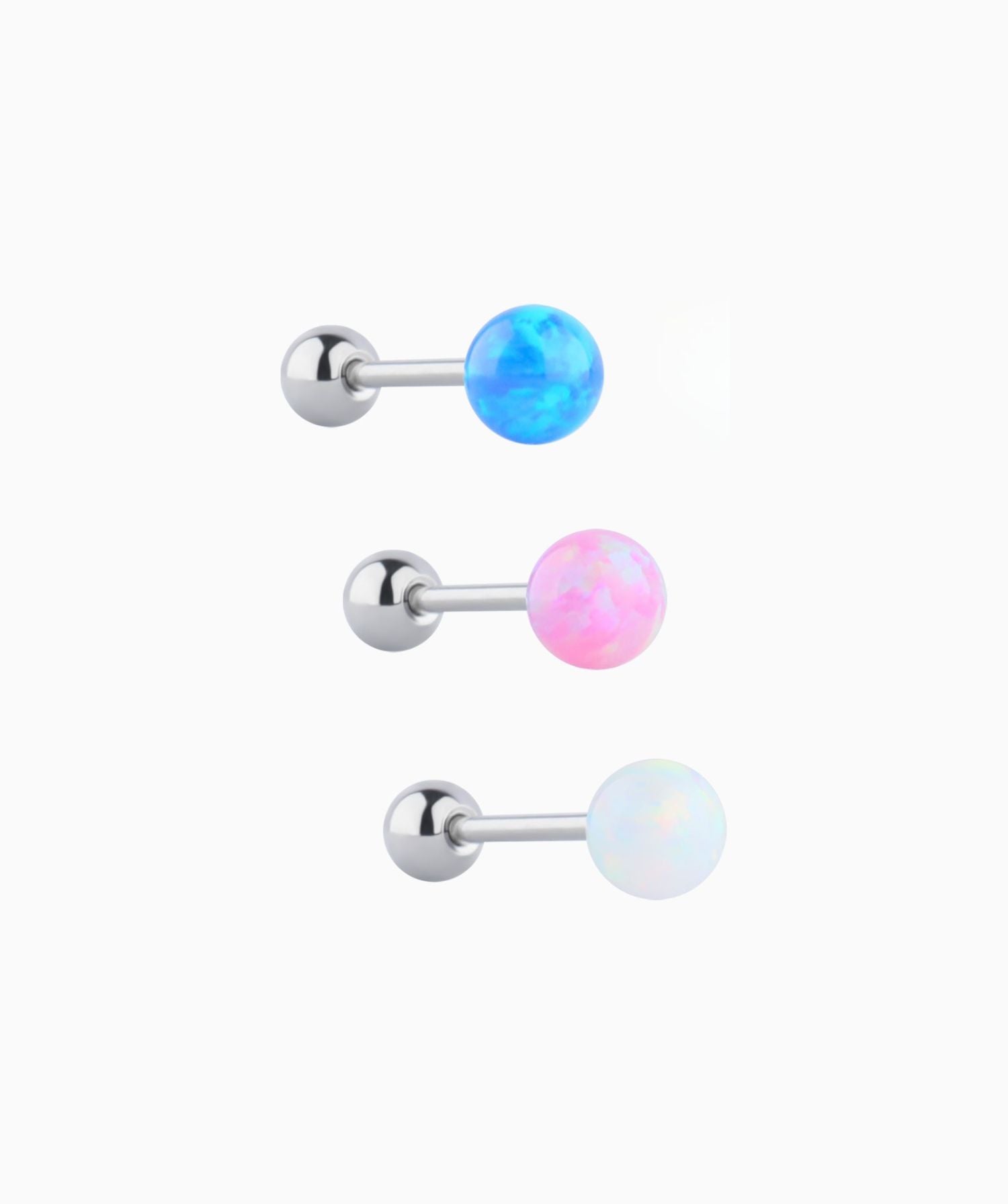 Charm Opal Ball Stud