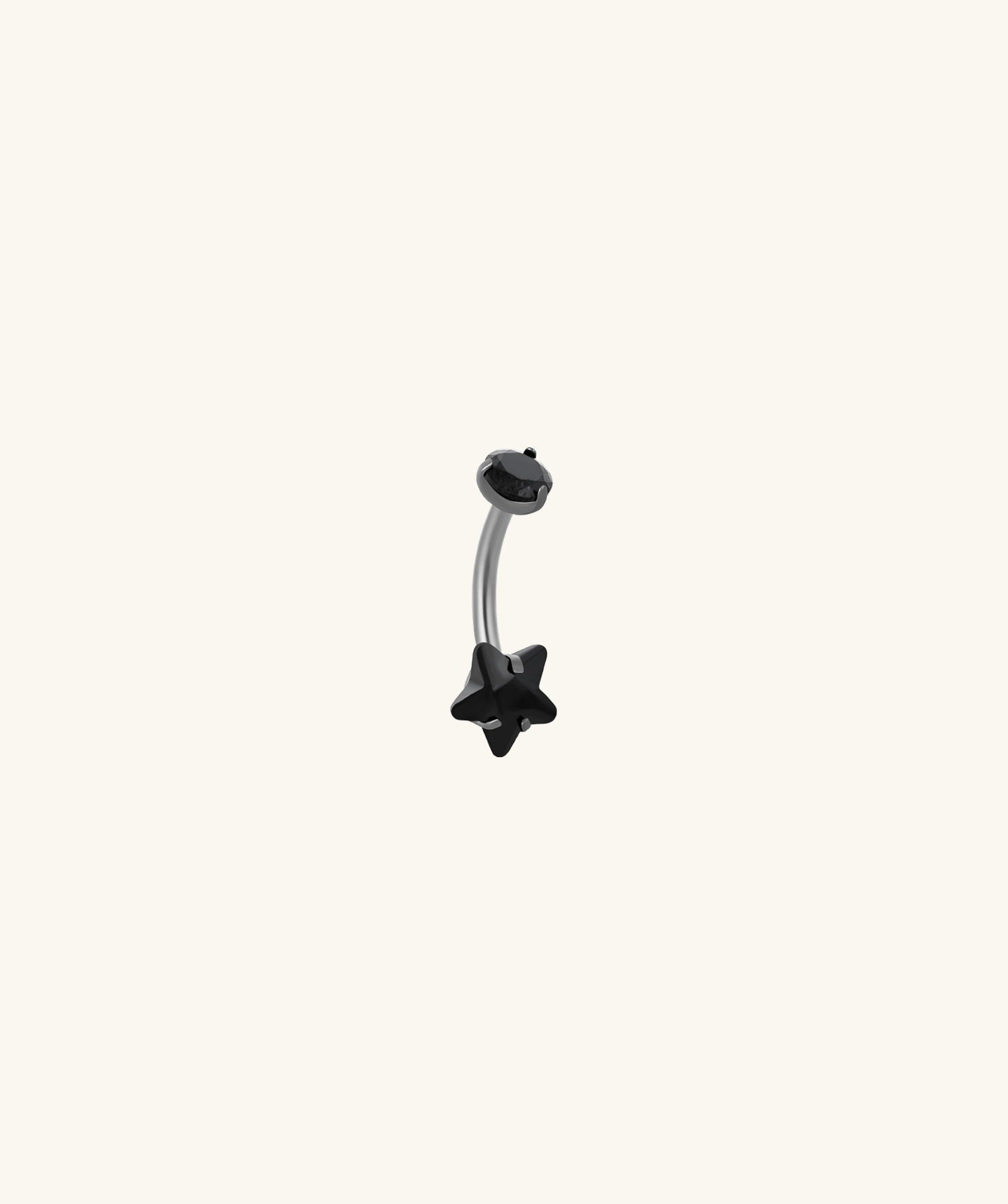 Titanium Elara Belly Ring - Titanium - Navel - Oumo Jewelry
