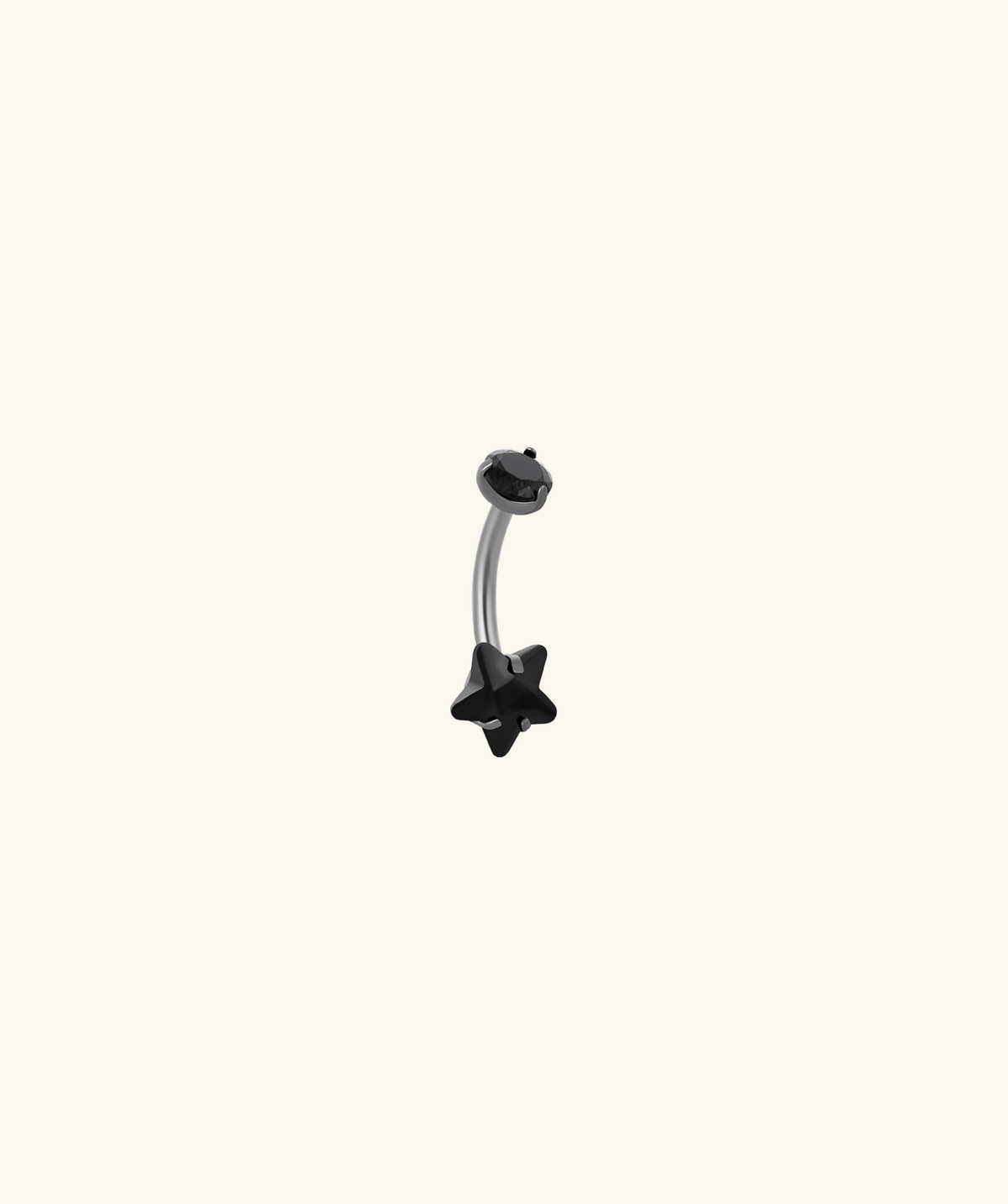Titanium Elara Belly Ring - Titanium - Navel - Oumo Jewelry