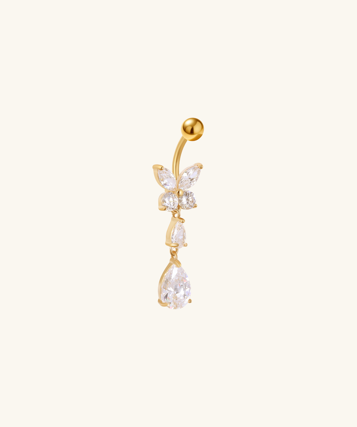 Aurelia Belly Ring - Stainless Steel - Navel - Oumo Jewelry