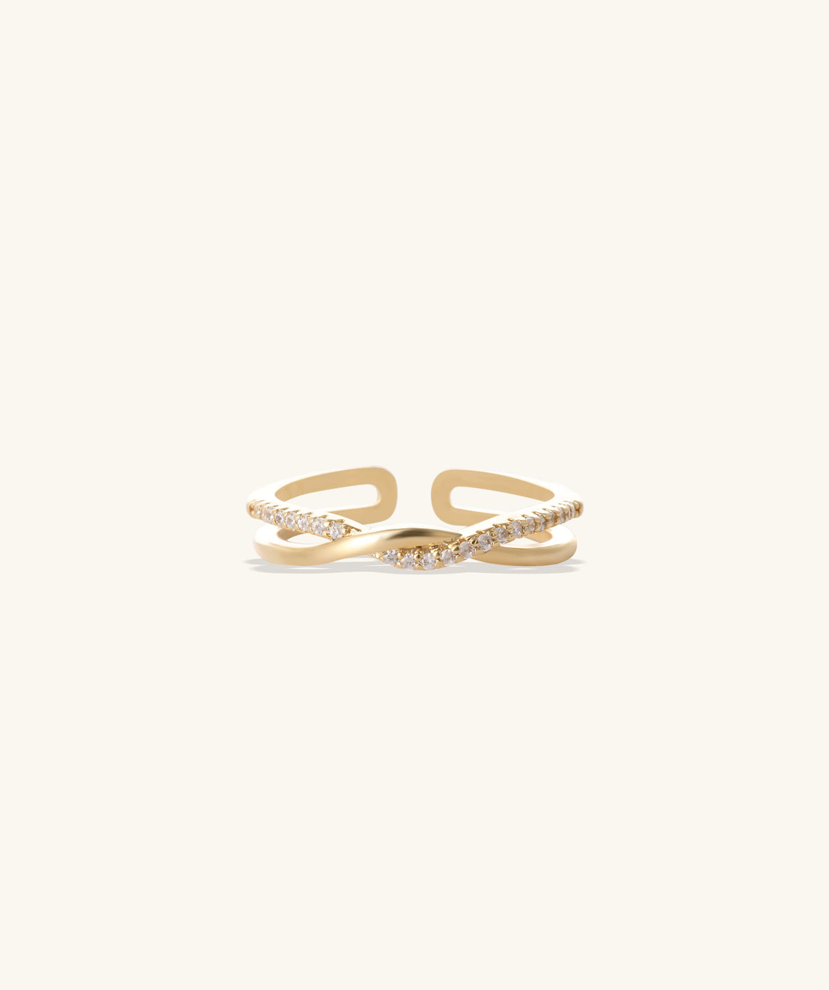Twinkling Knot Ring - Brass - Oumo Jewelry