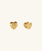 Vera Heart Hoops - Stainless Steel - Lobe - Oumo Jewelry