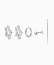 Silver Starlight Set - Brass/Stainless Steel - Oumo Jewelry