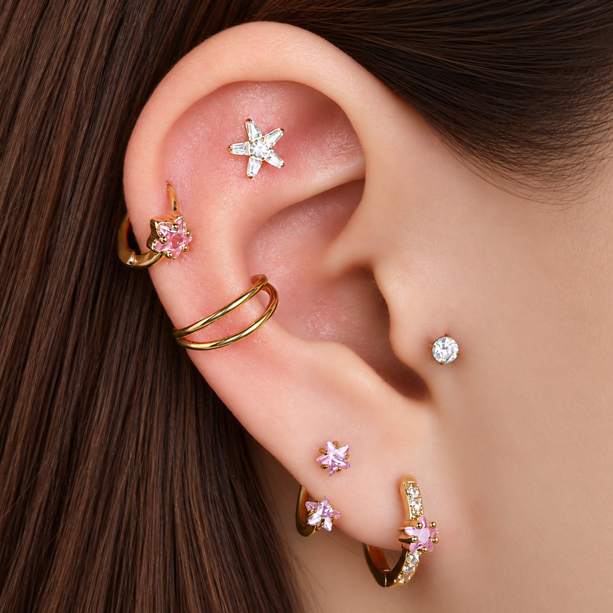 Titanium Gala Stud - OumoJewelry