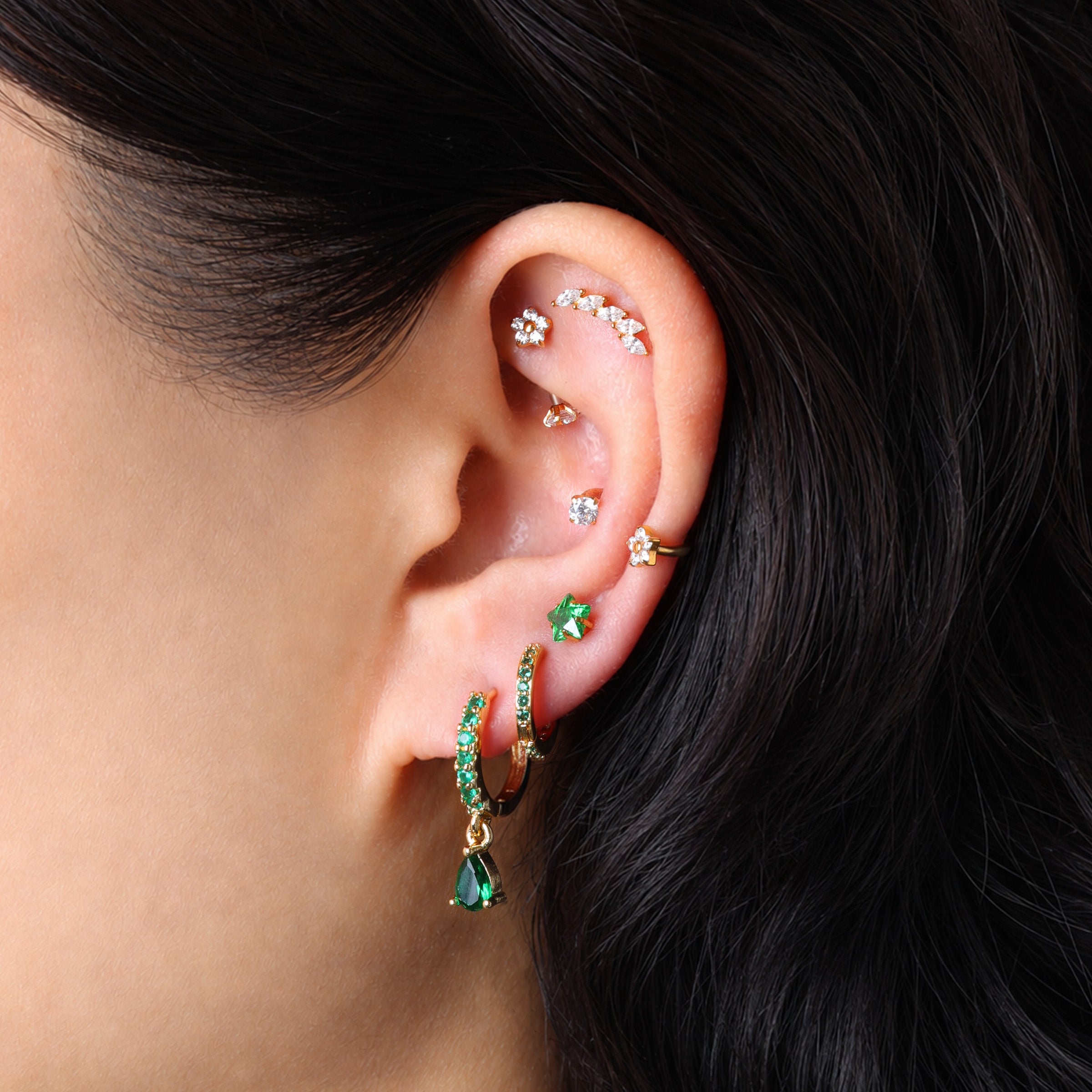 Titanium Flower Barbell