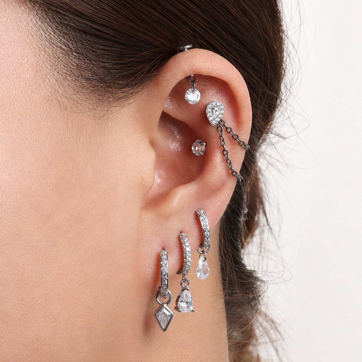 Vanna Hoop - Brass - Lobe - Oumo Jewelry