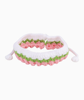 Cute Pink Crochet Cat Scarf - OumoJewelry