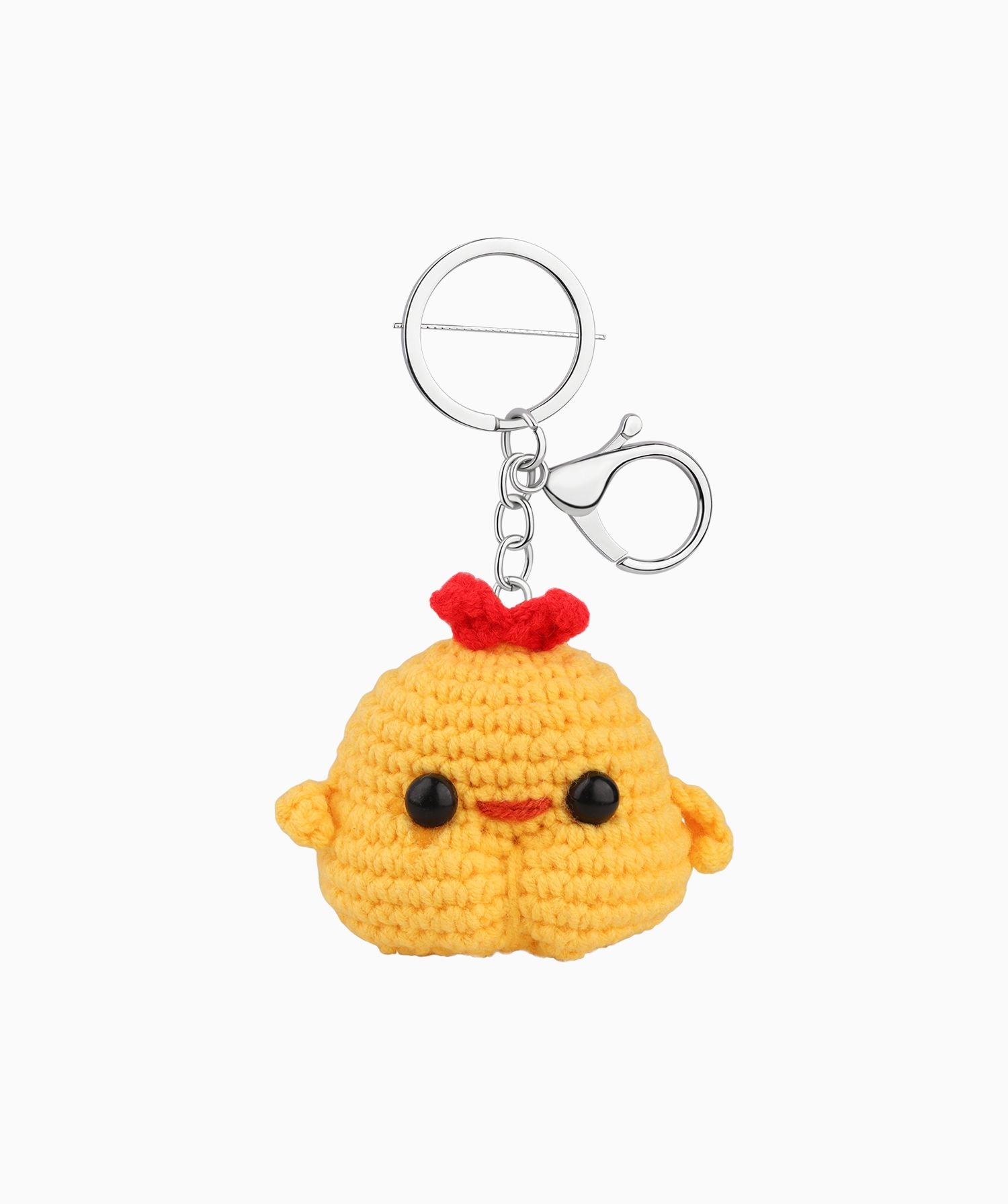 Super Cute Chick Crochet Keychain