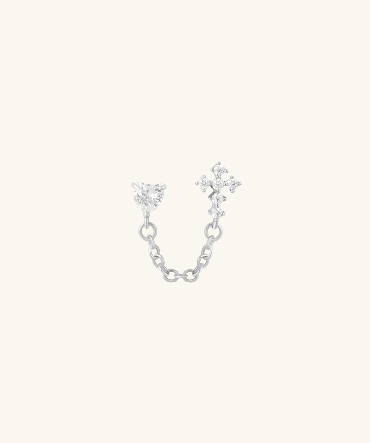 Cross Love Chain - Stainless Steel - Lobe, Upper Lobe - Oumo Jewelry