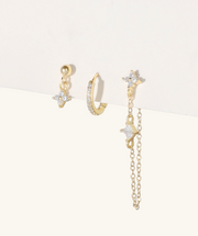Blossom Earrings Set - Sterling Silver 925 - Oumo Jewelry