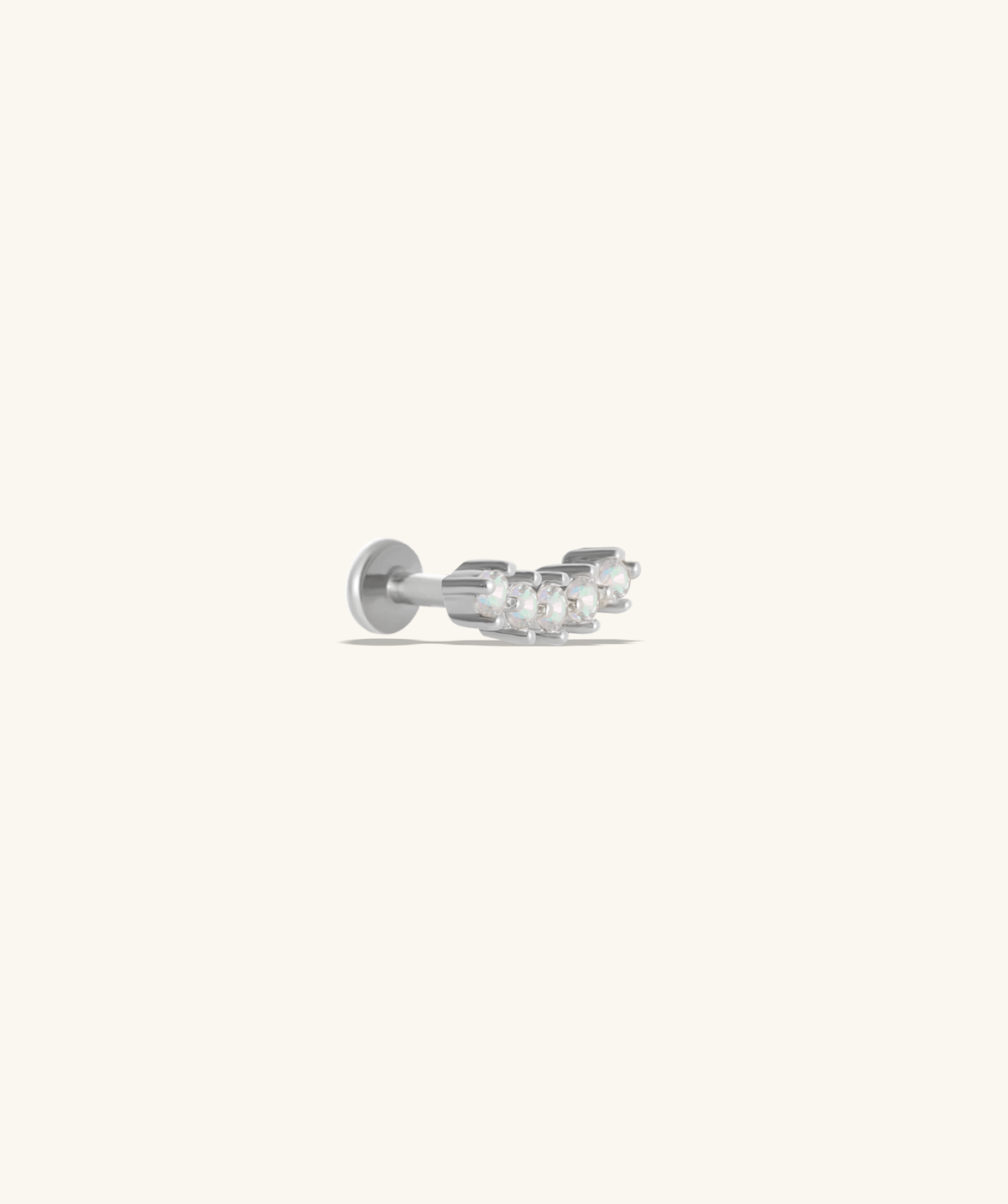 Twinkle Stud - Stainless Steel - Upper Lobe, Helix, Flat - Oumo Jewelry