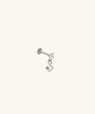Titanium Gem Flatback Drop - OumoJewelry