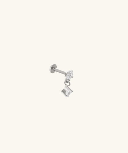 Titanium Gem Flatback Drop