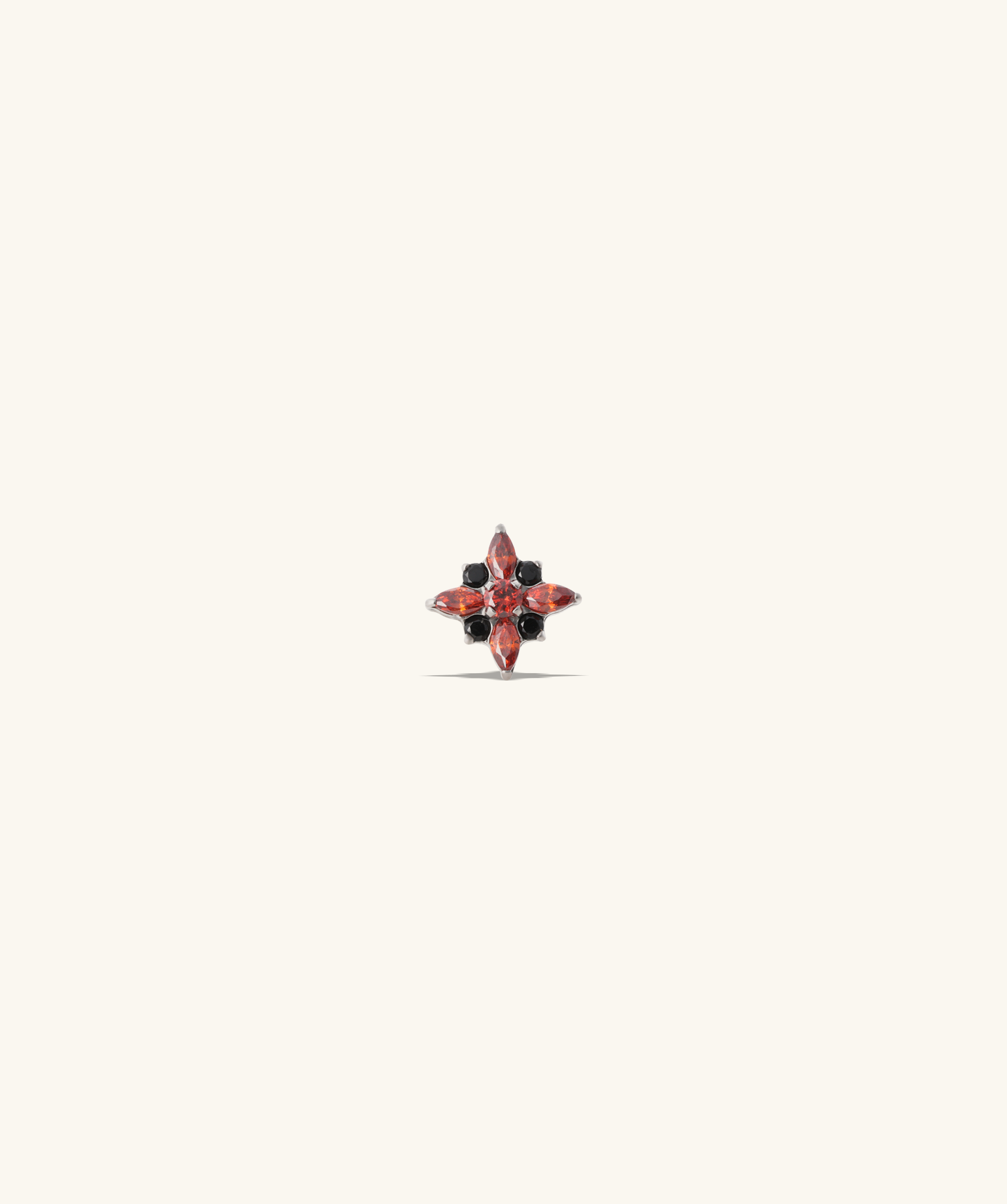 Titanium Spooky Star Stud - OumoJewelry