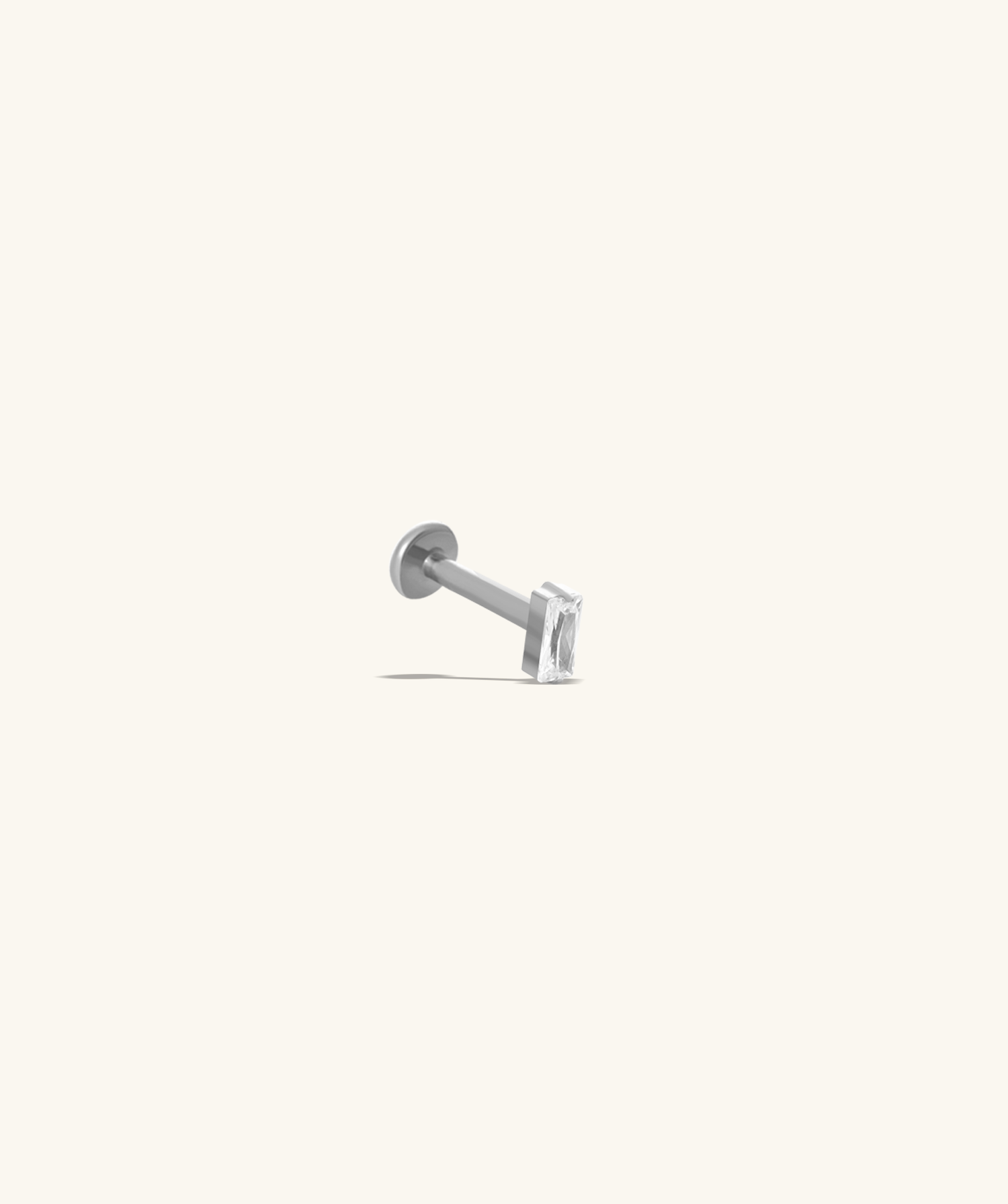 Titanium Squarely Stud - OumoJewelry
