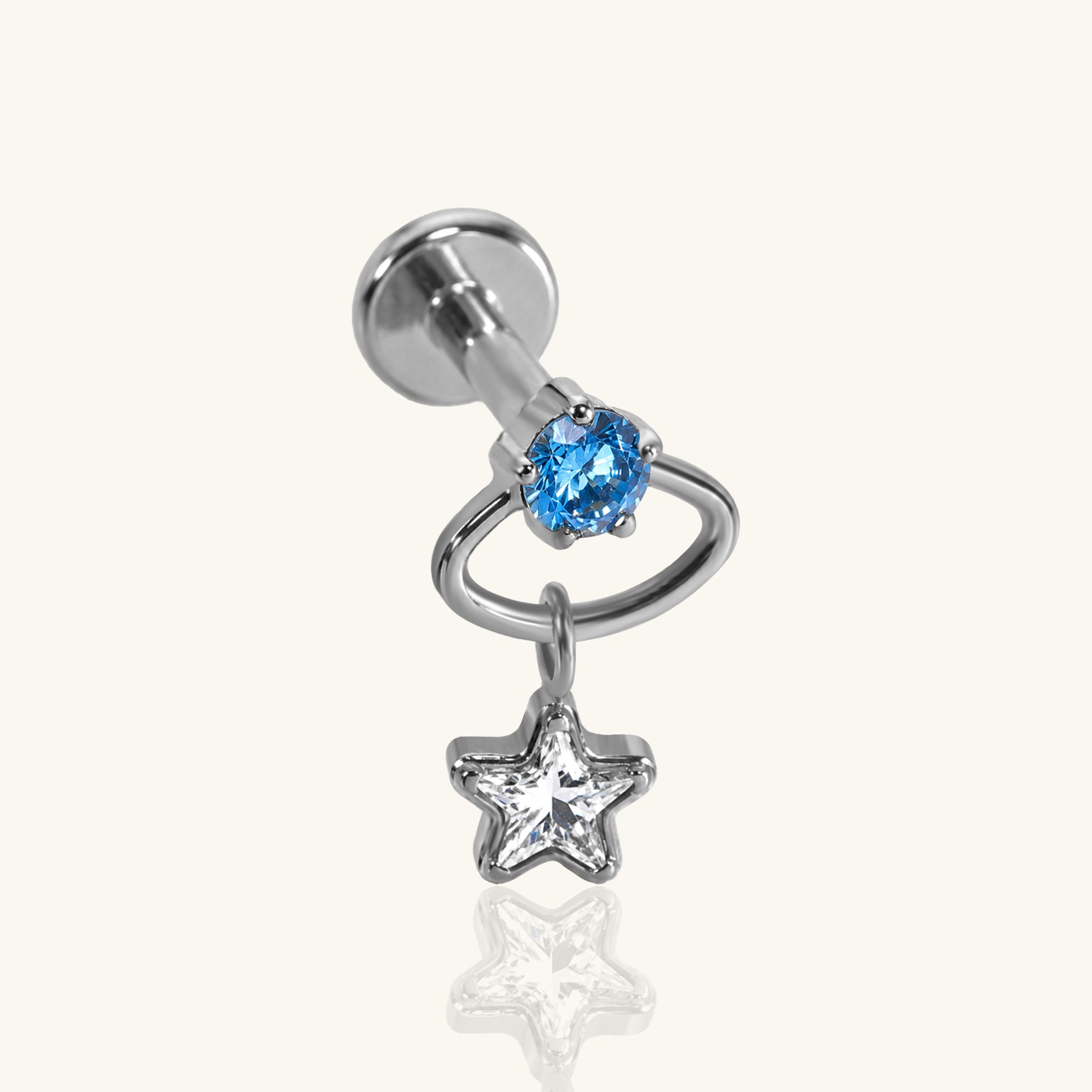 Titanium Mirel Star Stud
