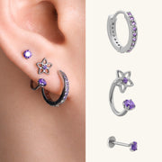 Vanna Flower Ear Stack Set