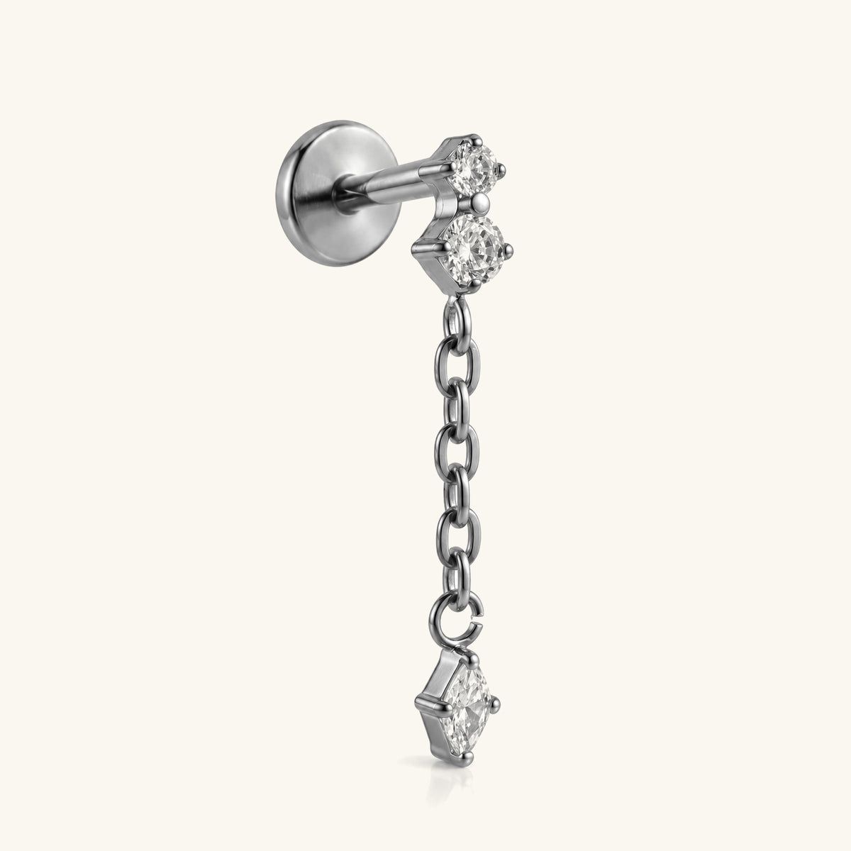 Titanium Isabeau Stud - OumoJewelry