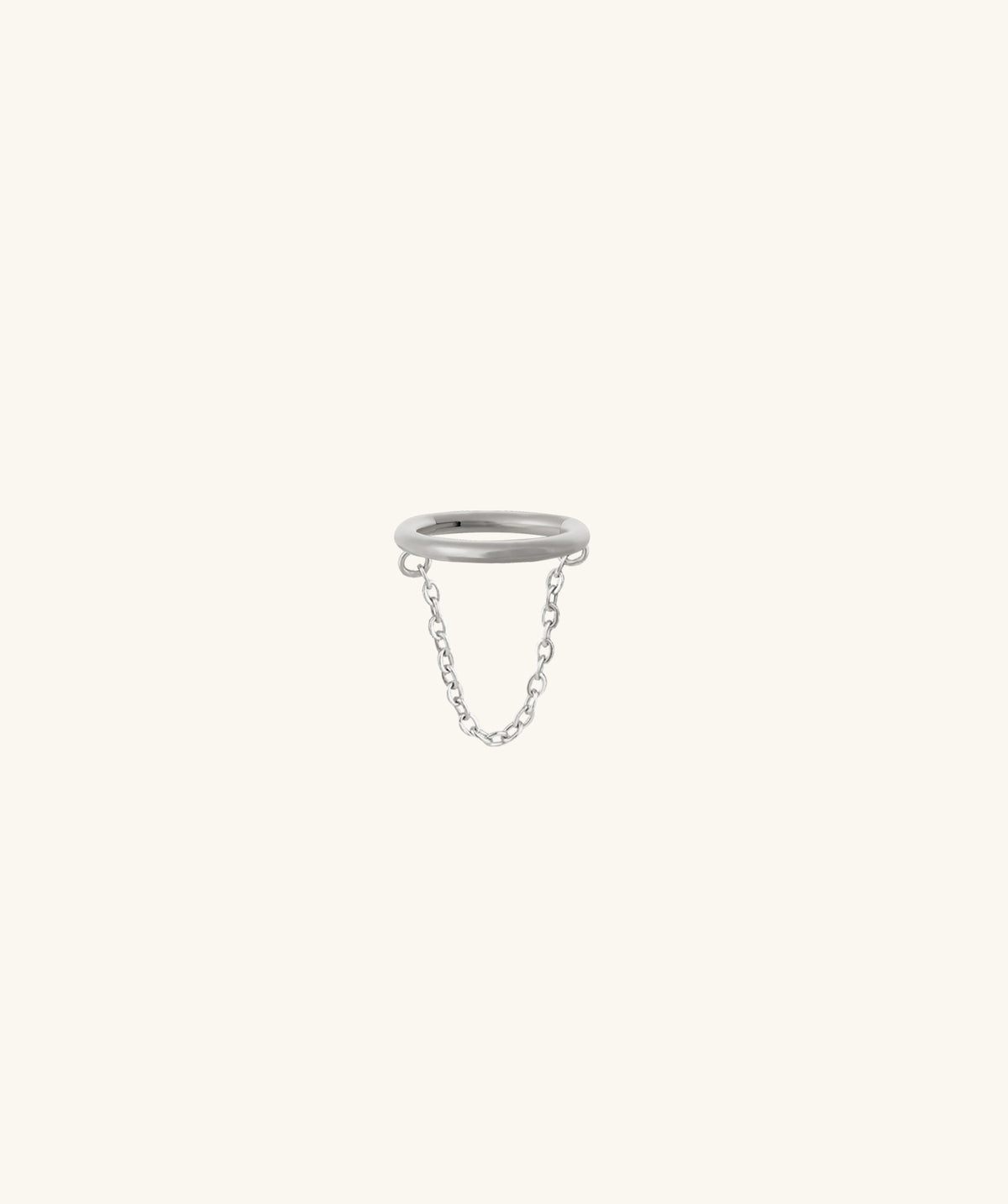Chain Clicker Hoop - Stainless Steel - Helix, Conch - Oumo Jewelry