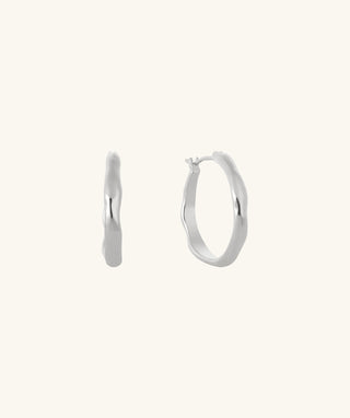 Wave Hoops - OumoJewelry