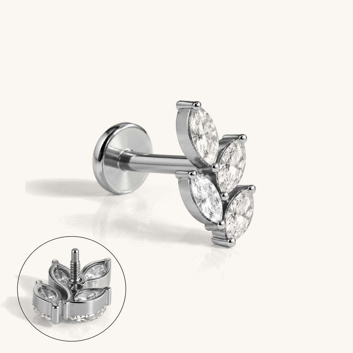 Titanium Jolie Stud - OumoJewelry