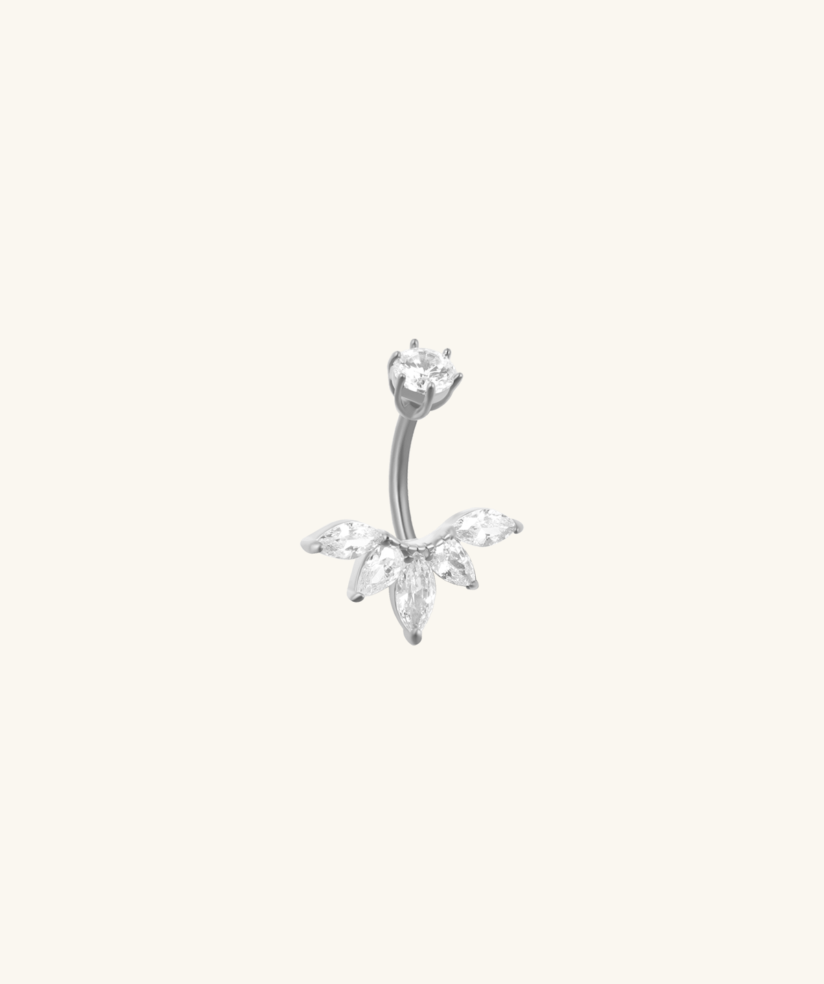 Alina Belly Ring - Stainless Steel - Navel - Oumo Jewelry