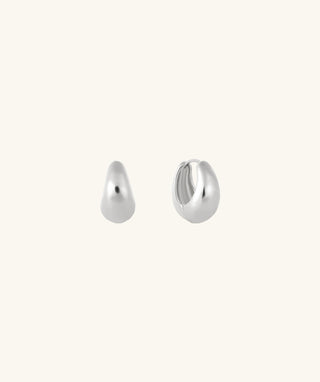Teardrop Huggies - OumoJewelry
