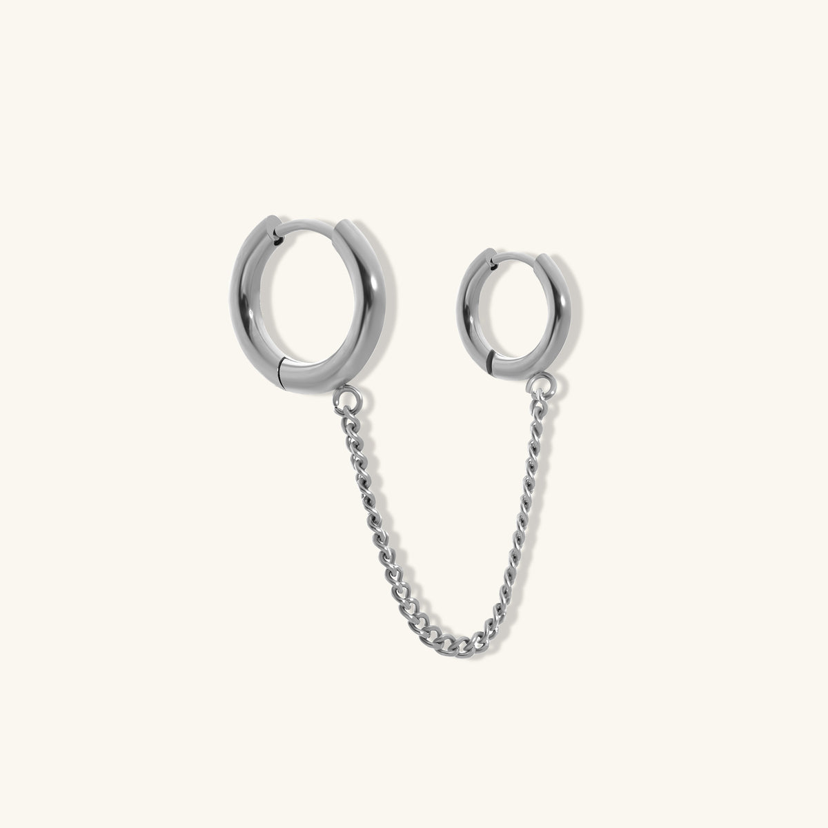 Della Hoop - Brass - Lobe - Oumo Jewelry