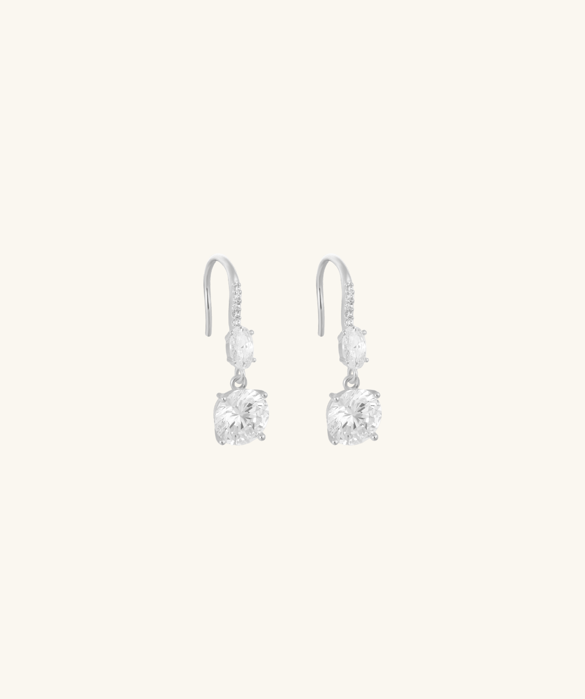 Glowfall Drop Earrings - Brass - Lobe - Oumo Jewelry