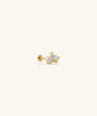 Crown Flatback Stud - OumoJewelry