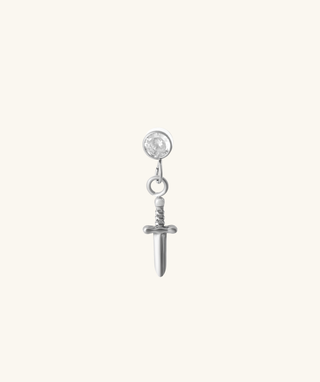 Titanium Sword Flatback Drop - OumoJewelry
