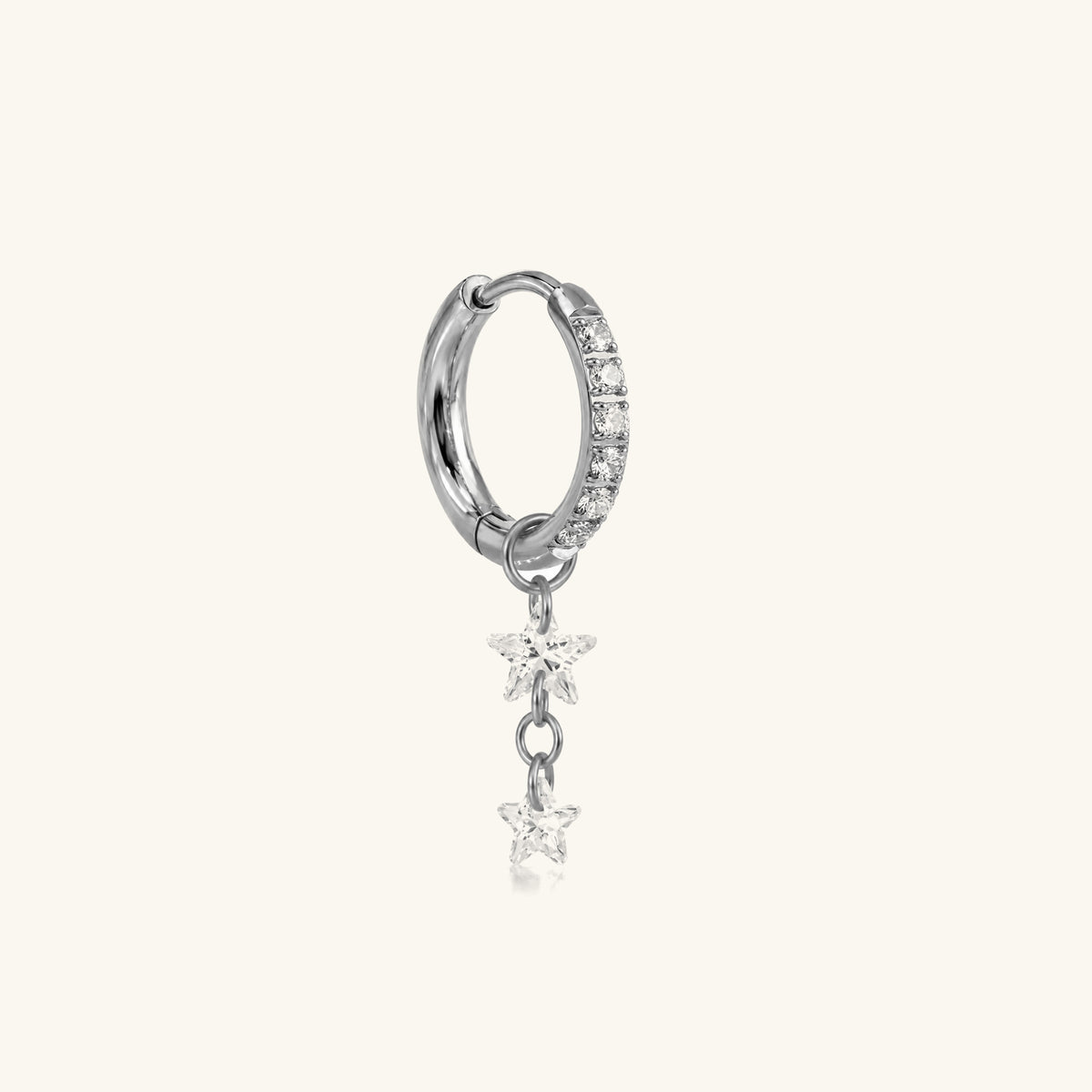 Starfall Chain Charm Hoop