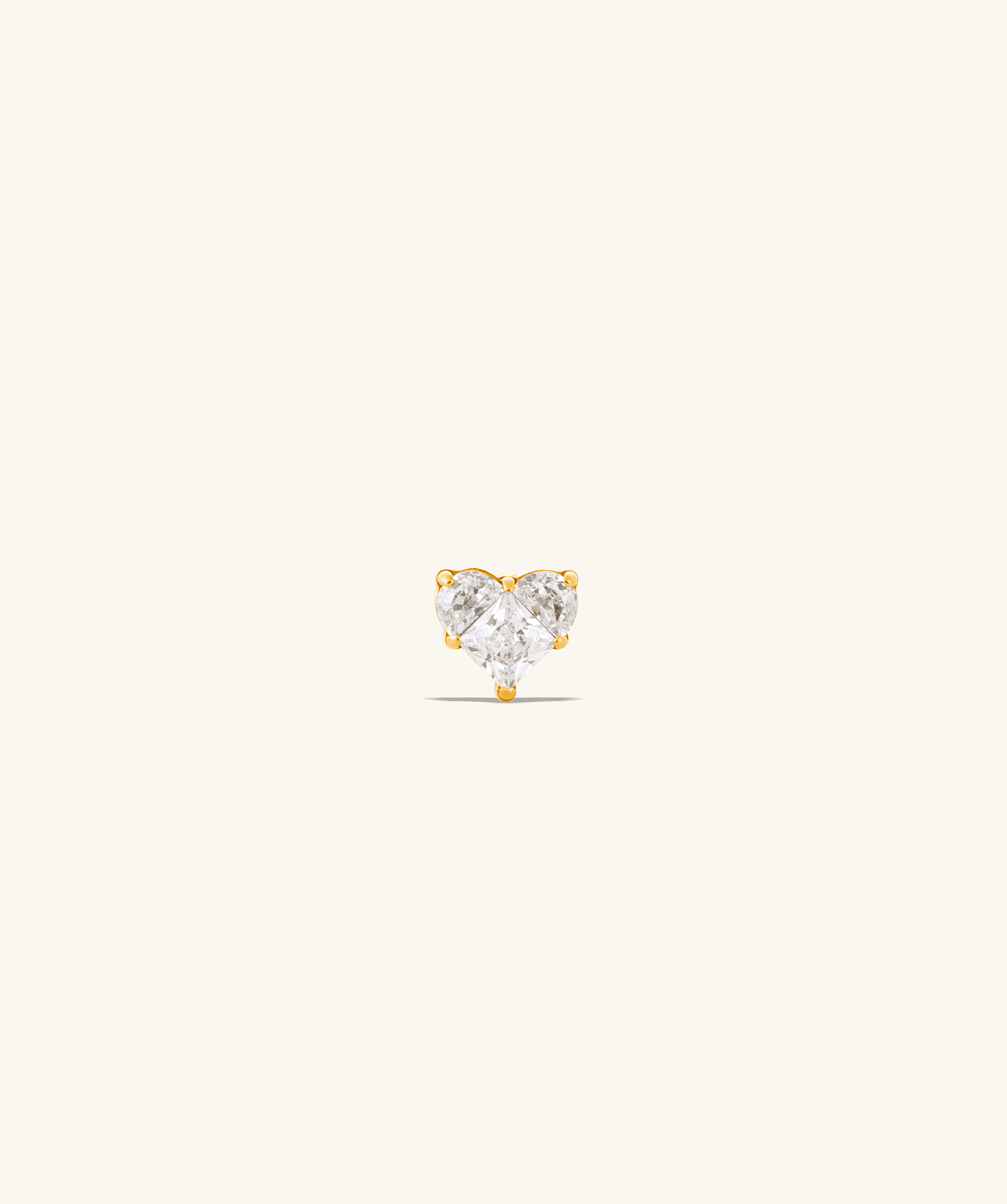 Titanium Love Flatback Stud - OumoJewelry