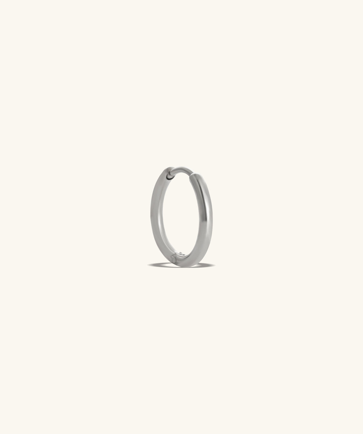 Classic Comfort Hoop - Stainless Steel - Lobe, Helix - Oumo Jewelry
