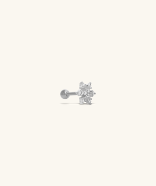 Sparkling Snowflake Stud - OumoJewelry