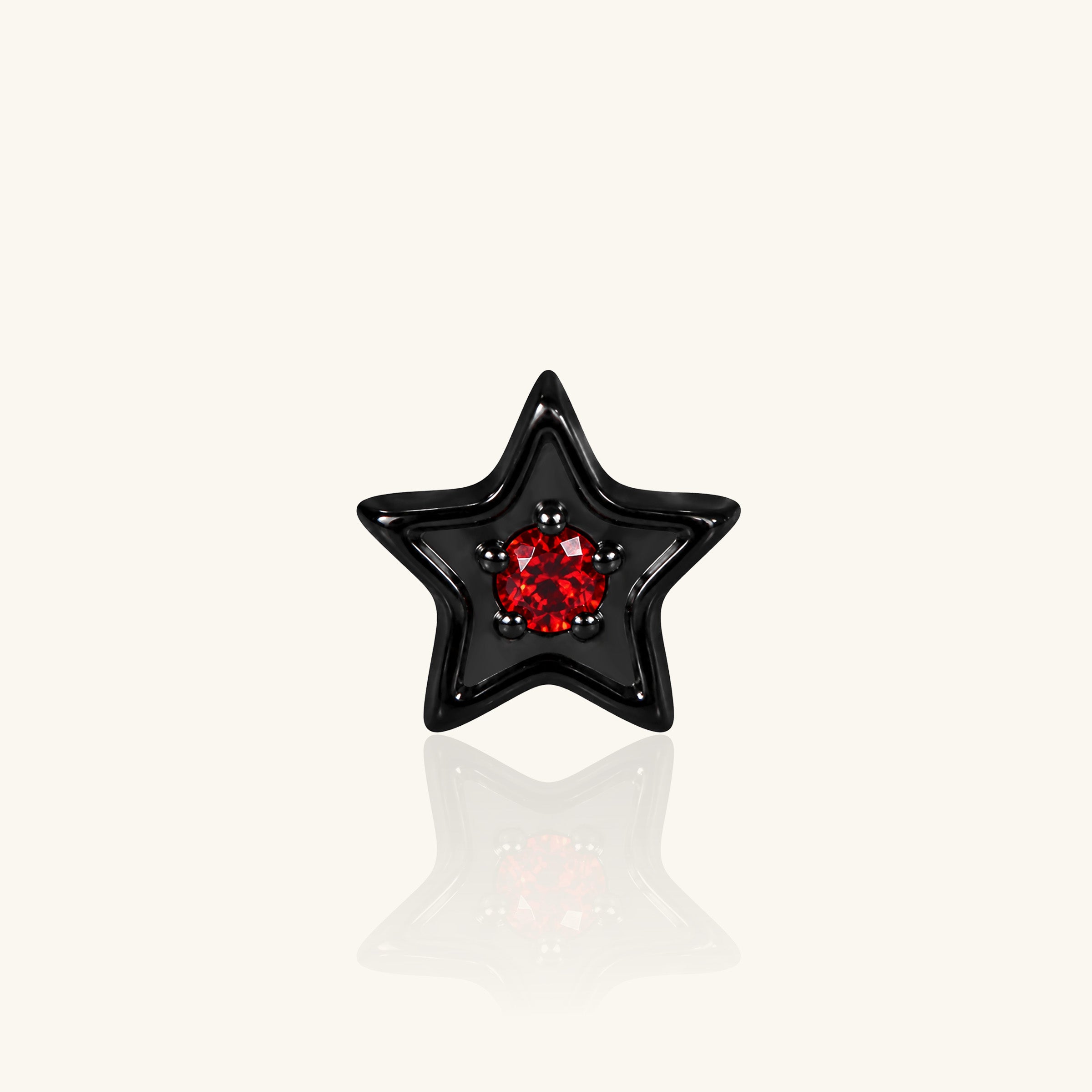 Titanium Livia Star Stud