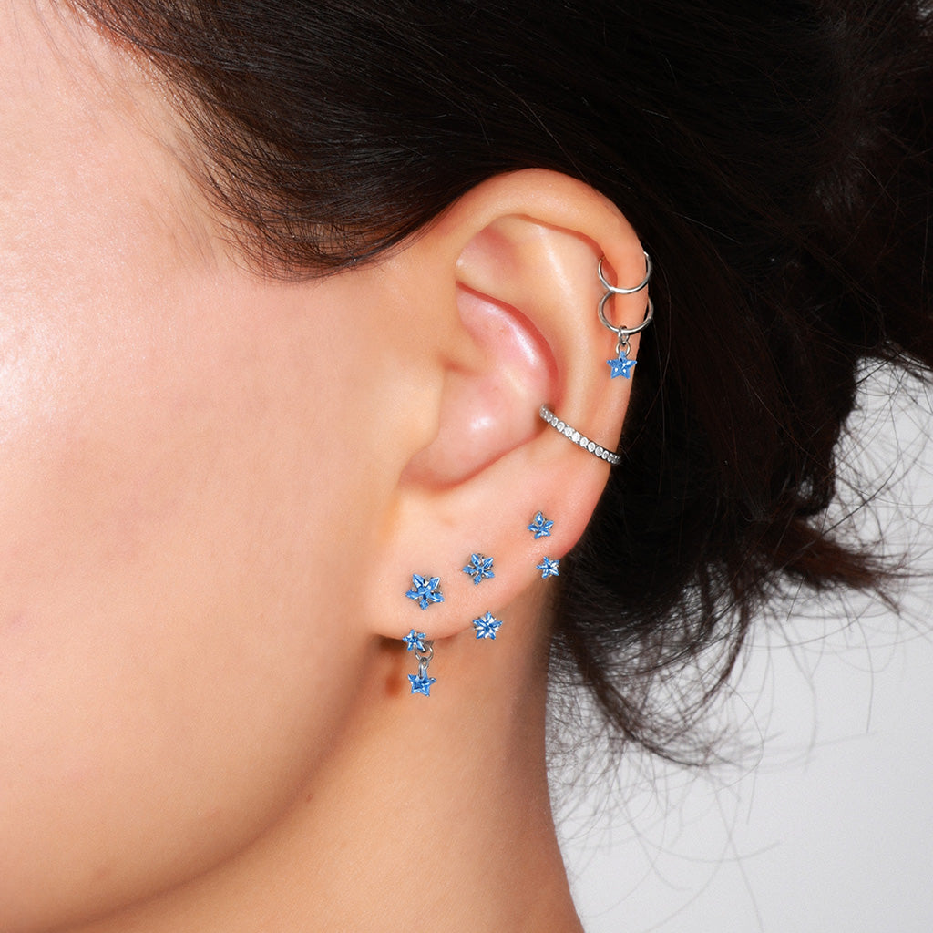 Blue Star Ear Stack Set