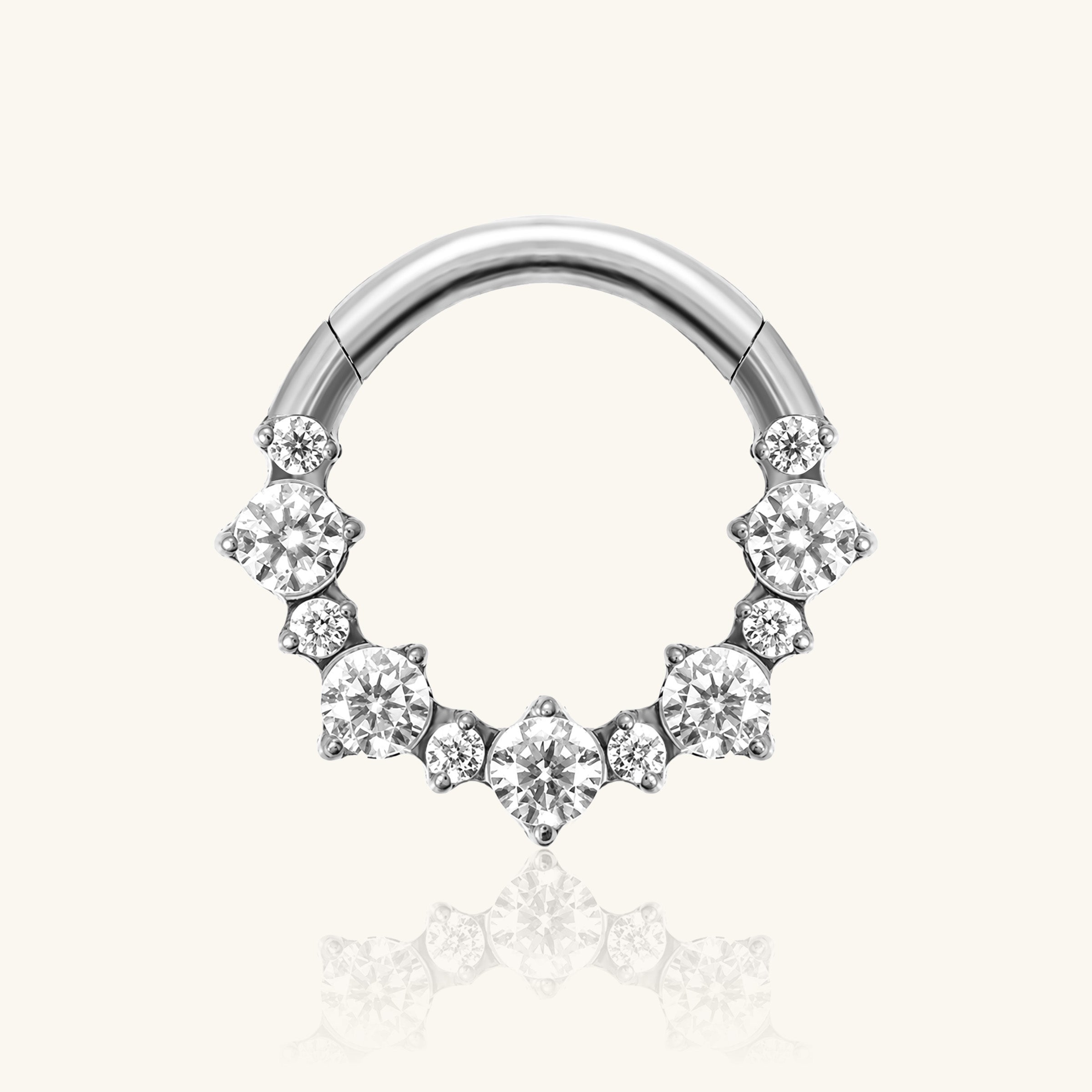 Titanium Lyria Clicker Hoop