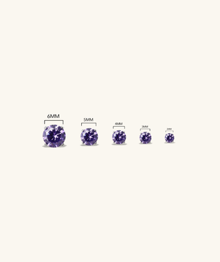 Titanium Charm Gemstones Flatback Stud - OumoJewelry