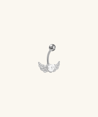 Heart Wings Belly Ring - OumoJewelry