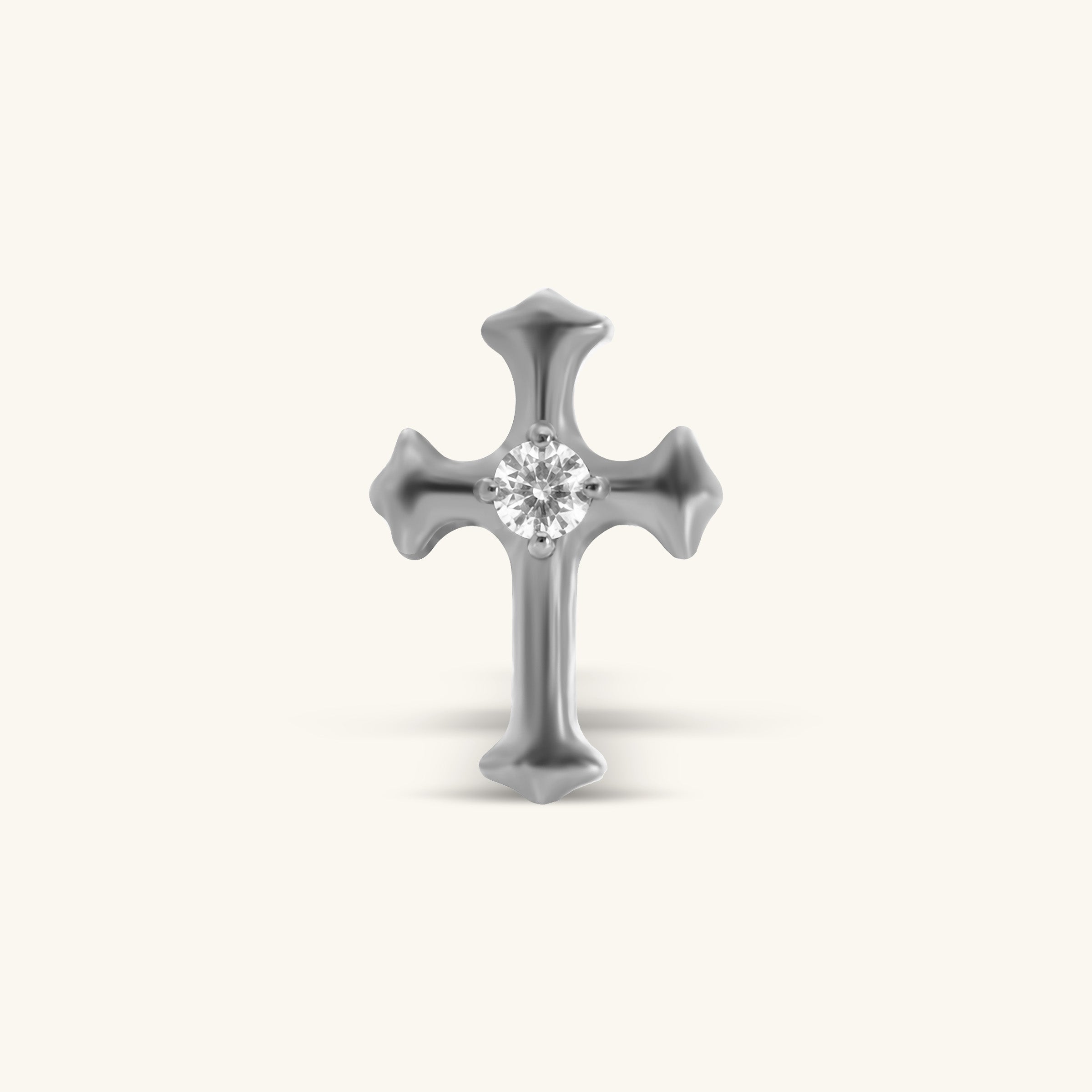Titanium Cross Stud