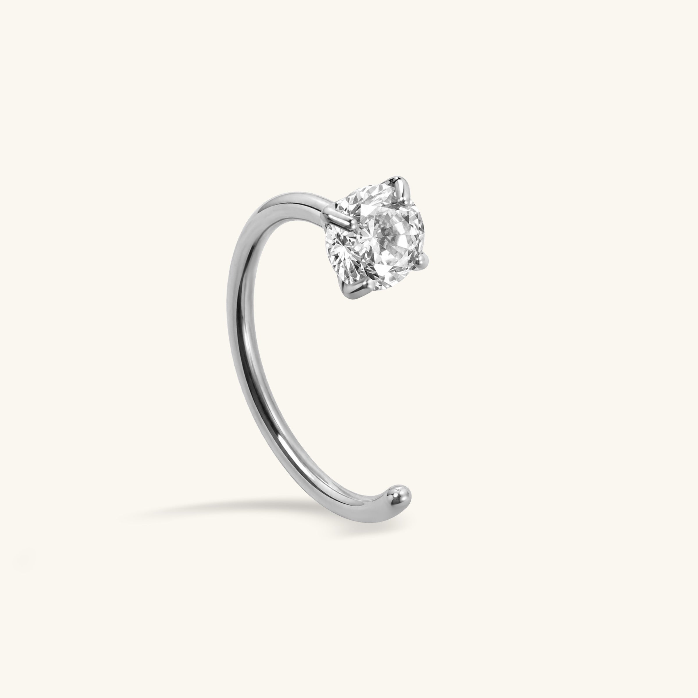 Titanium Romy Open Hoop Nose Ring