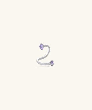 Spiral Gem Barbell - OumoJewelry