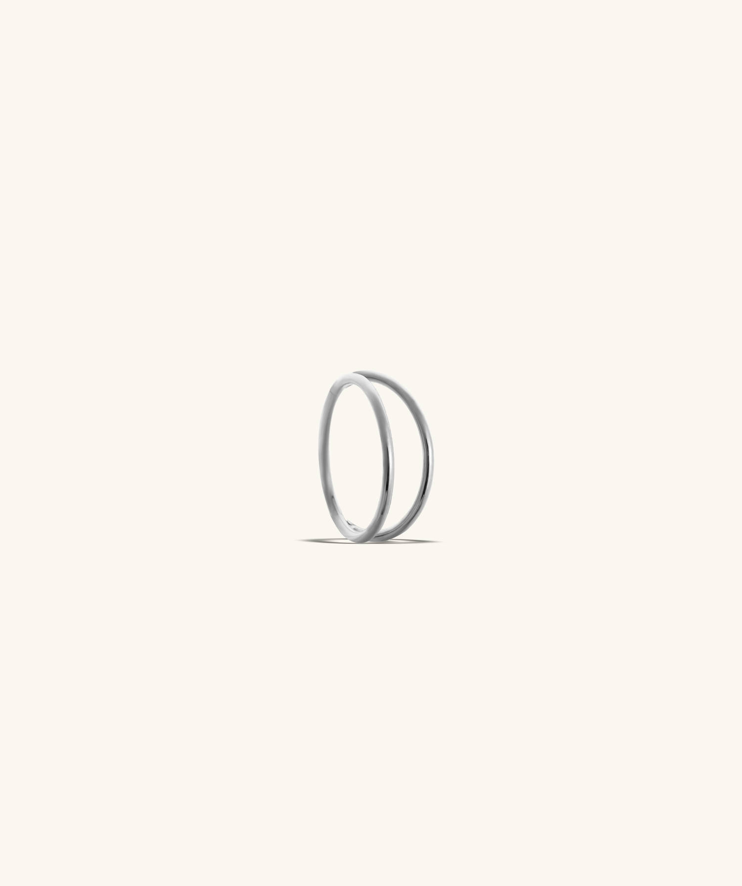 Basic Double Layer Clicker Hoop - OumoJewelry
