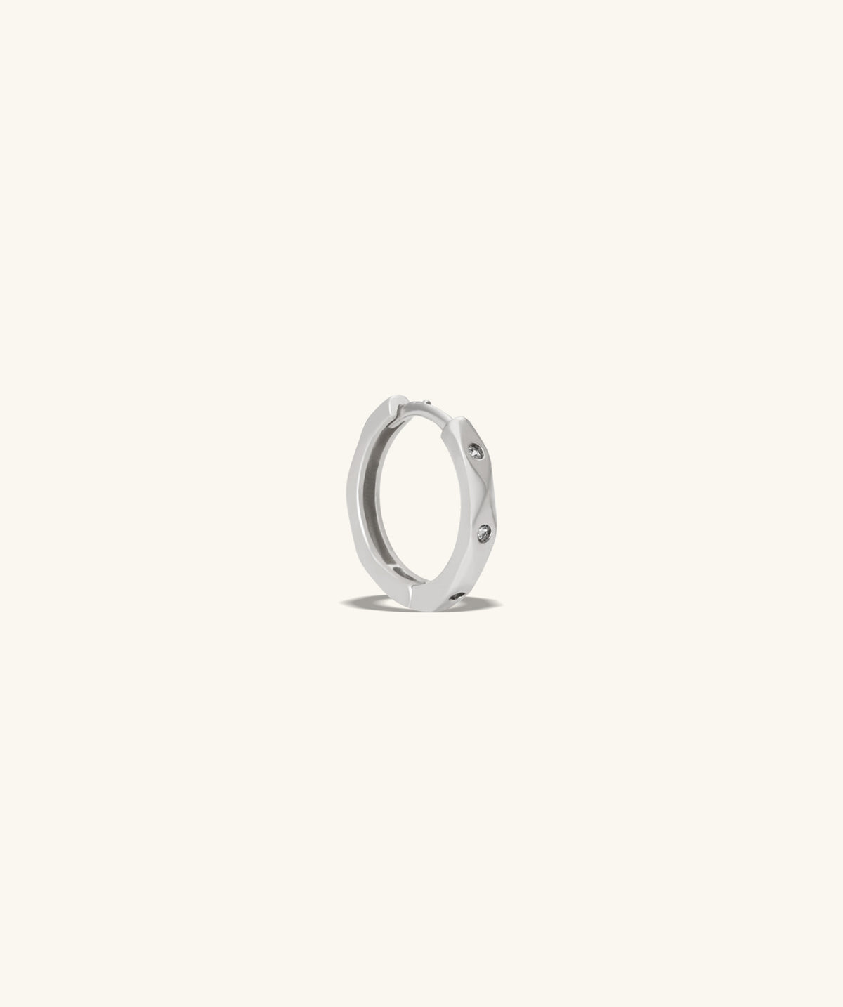 Geometric Rhombus Hoop - Brass - Lobe - Oumo Jewelry