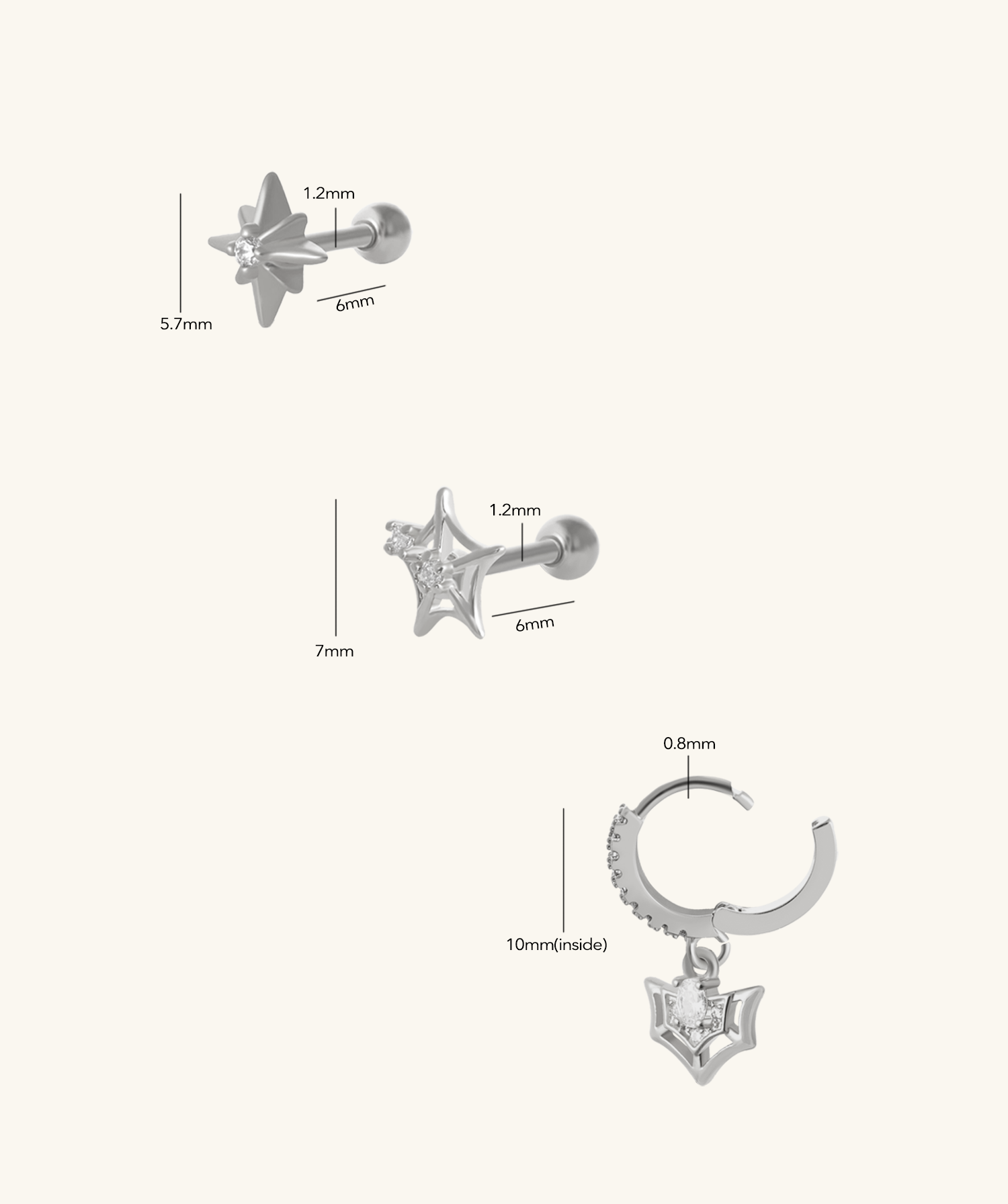 Spiderlight Trio Set - OumoJewelry