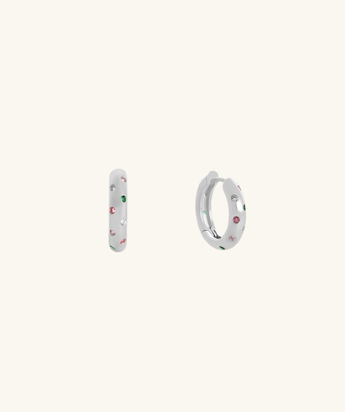 Coloria Hoops - Brass - Lobe - Oumo Jewelry
