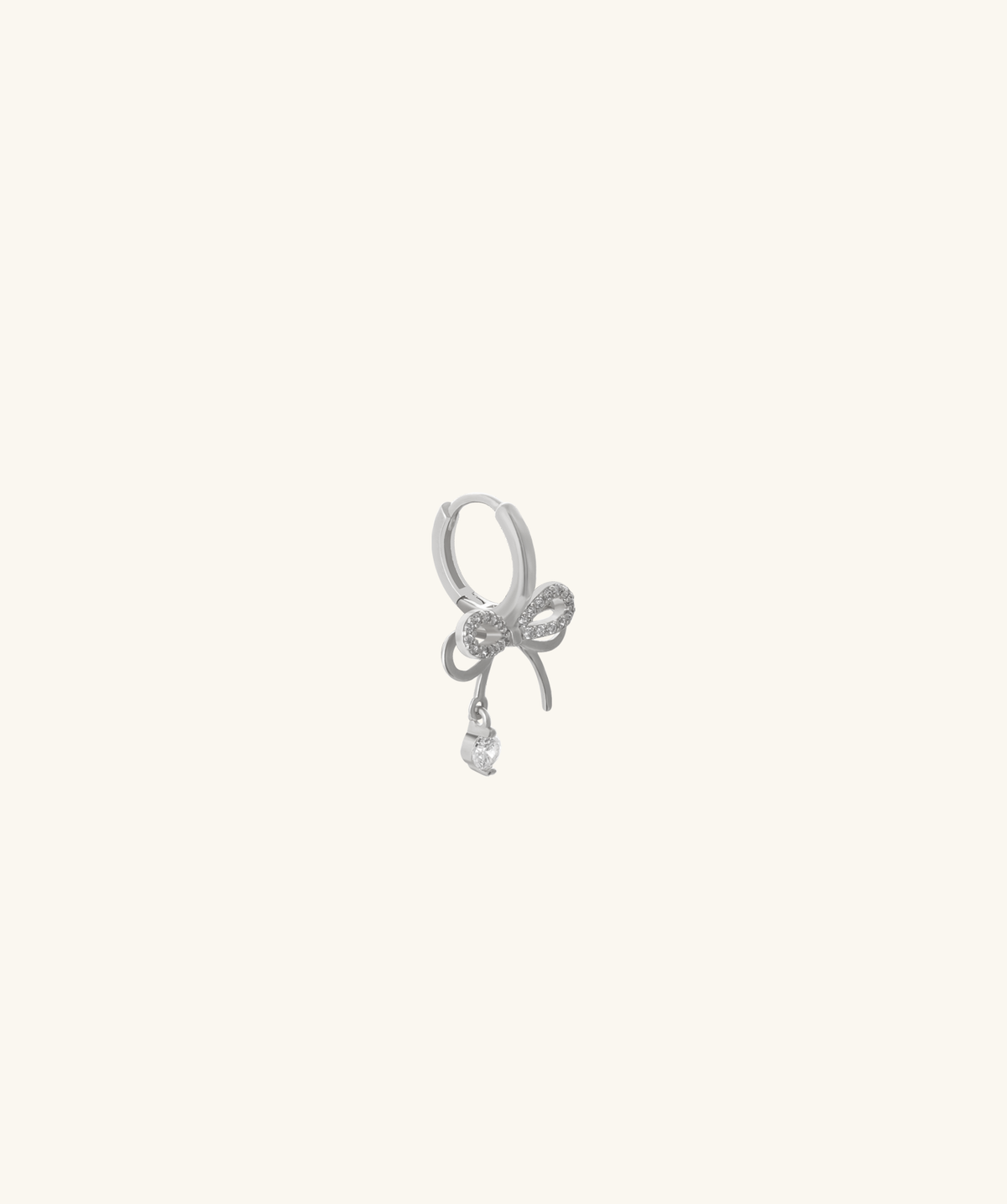 Sweet Bow Drop - Brass - Upper Lobe, Lobe - Oumo Jewelry